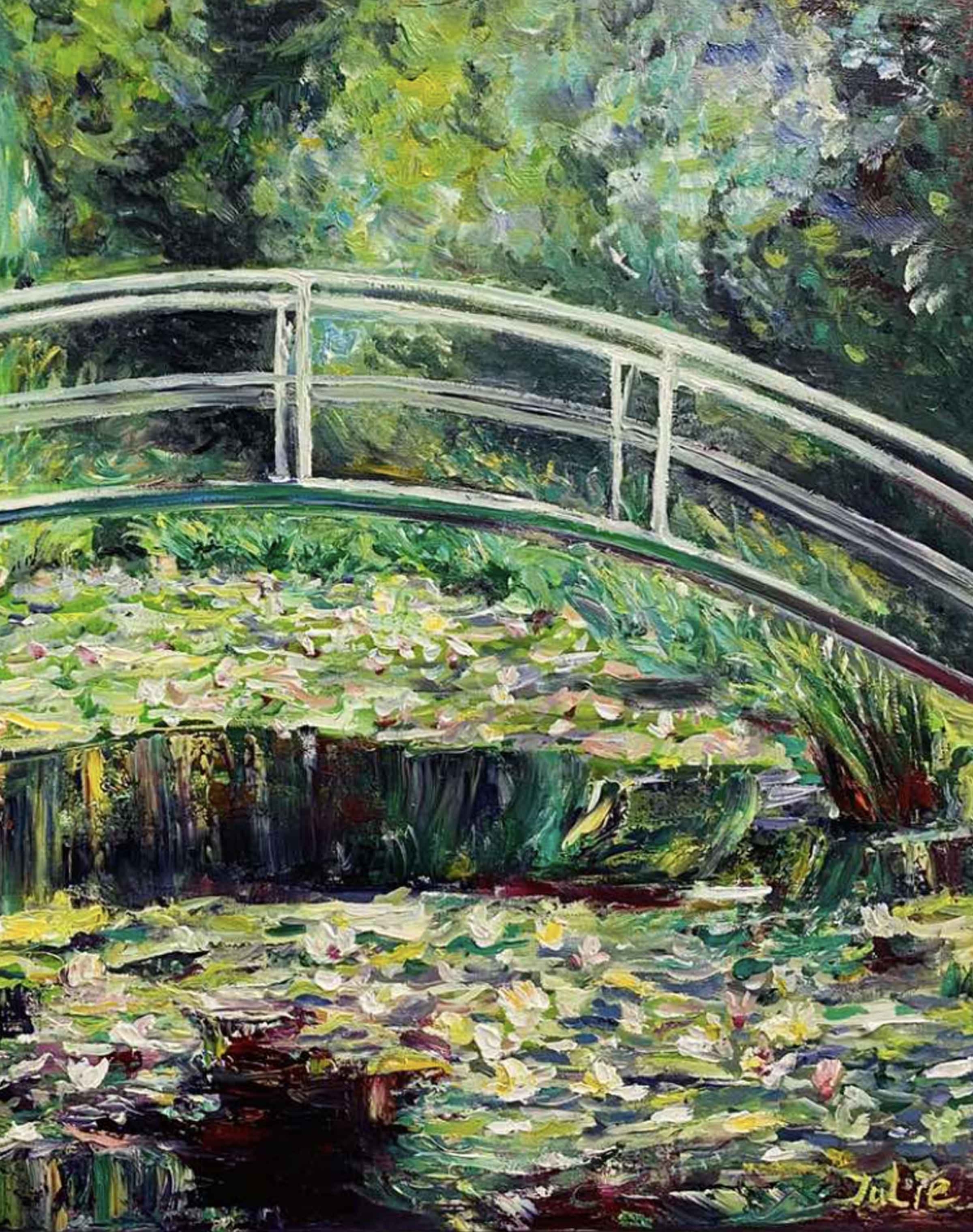 Monet's white water lilies