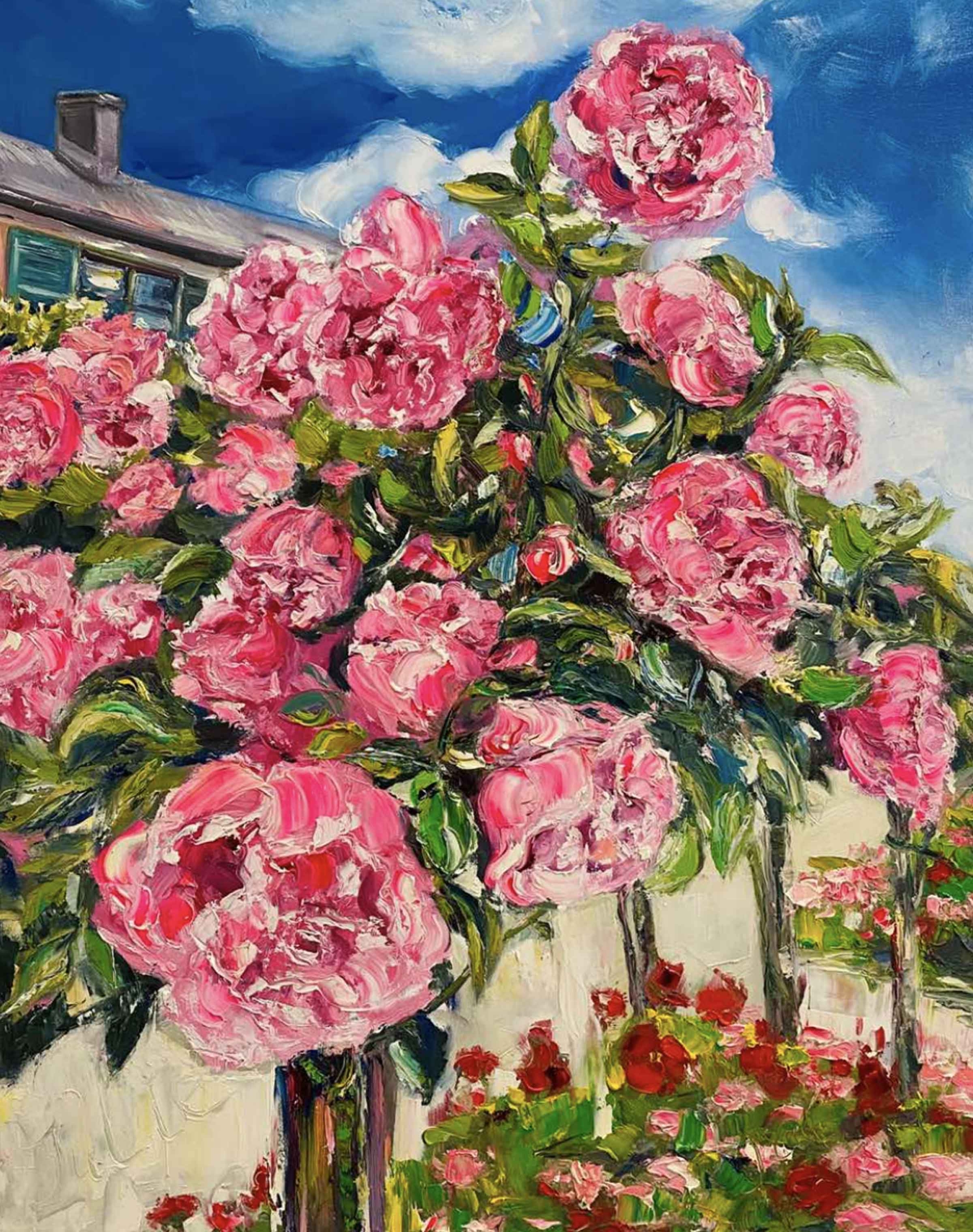 Roses in Claude Monet's Garden