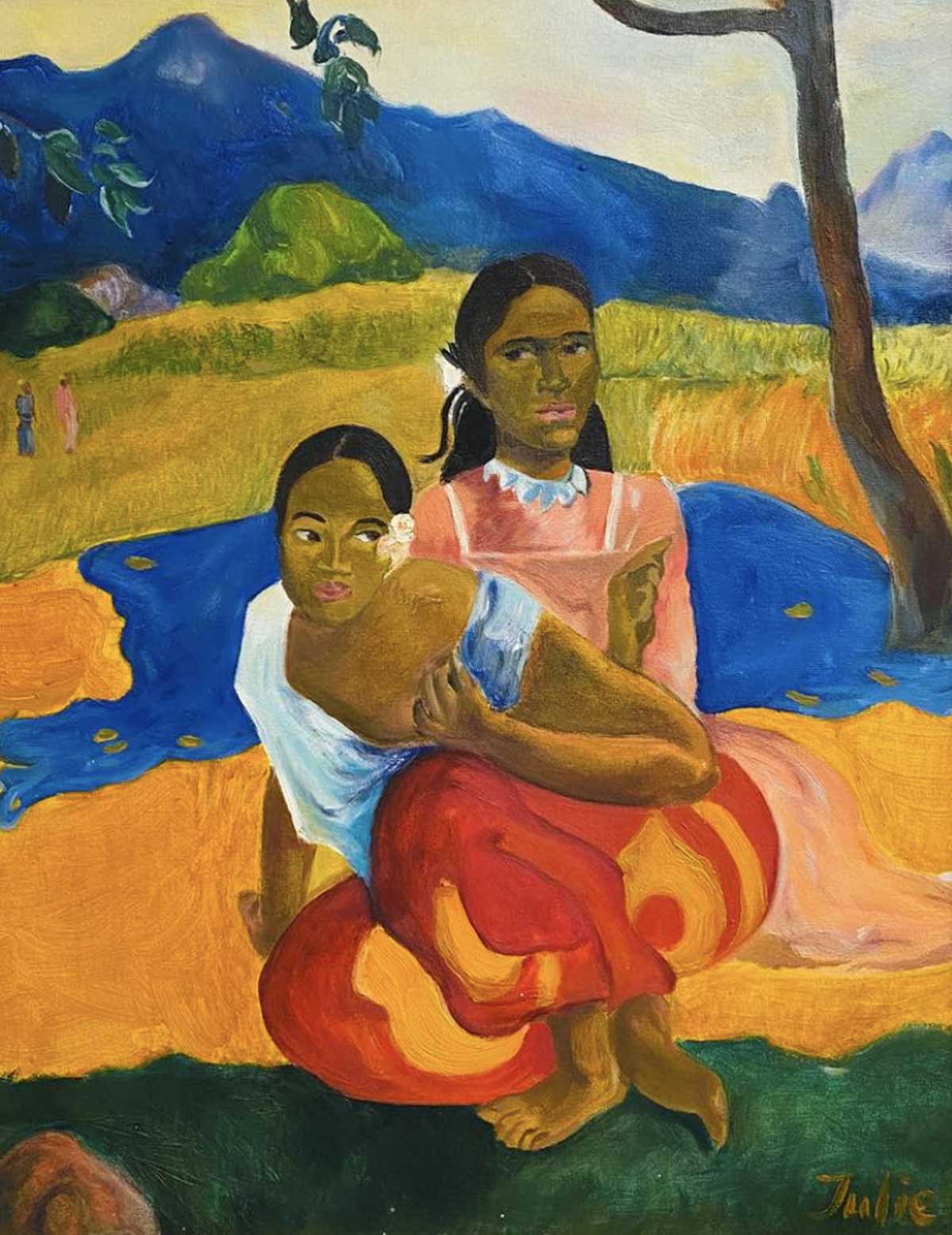 When is the wedding inspired by Gauguin