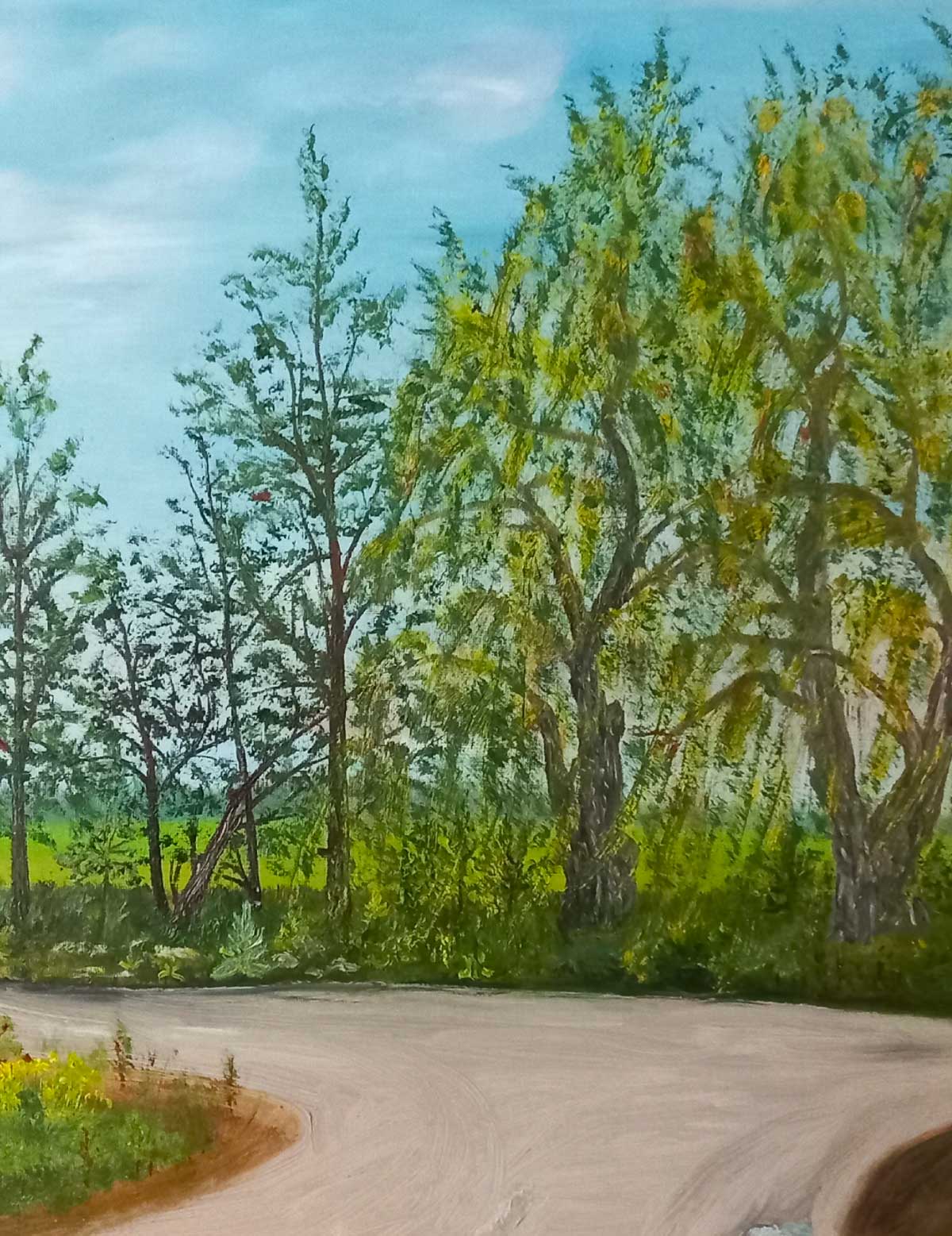 Crossroads in Pechanivka village