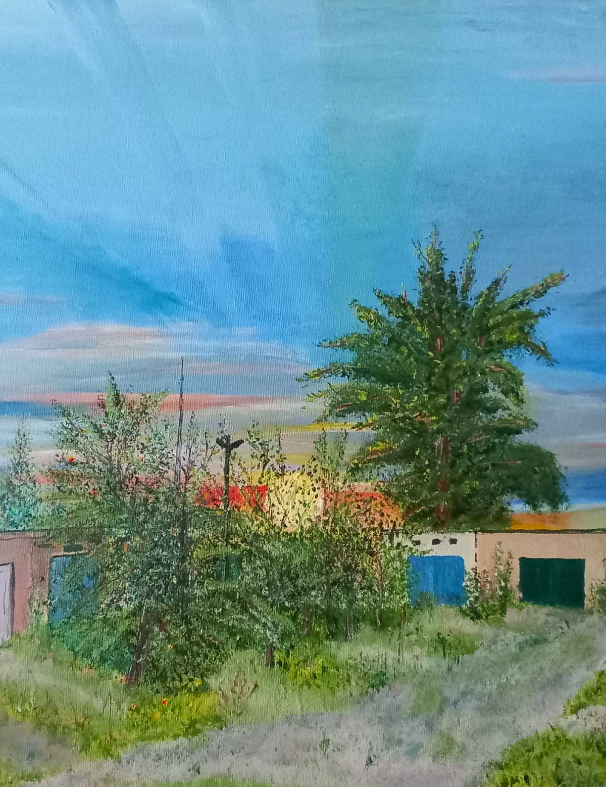 Morning in the garages