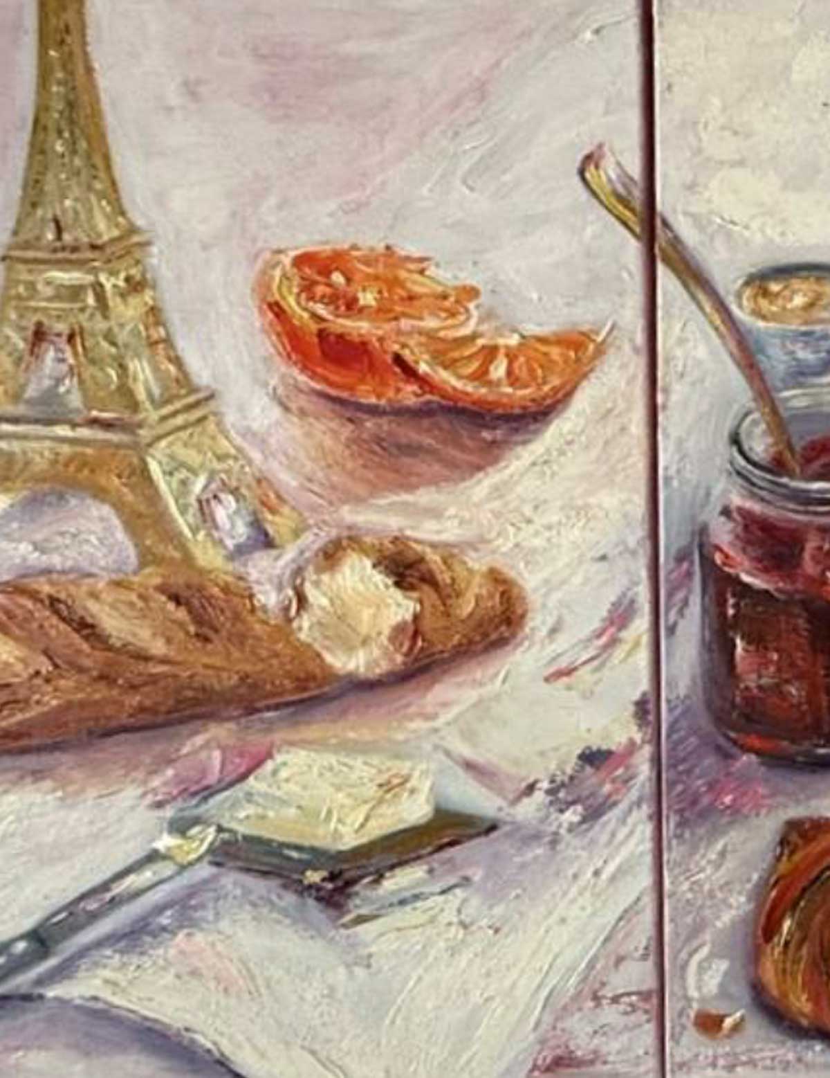 Petit-Dej de printemps a Paris (Triptyque)
