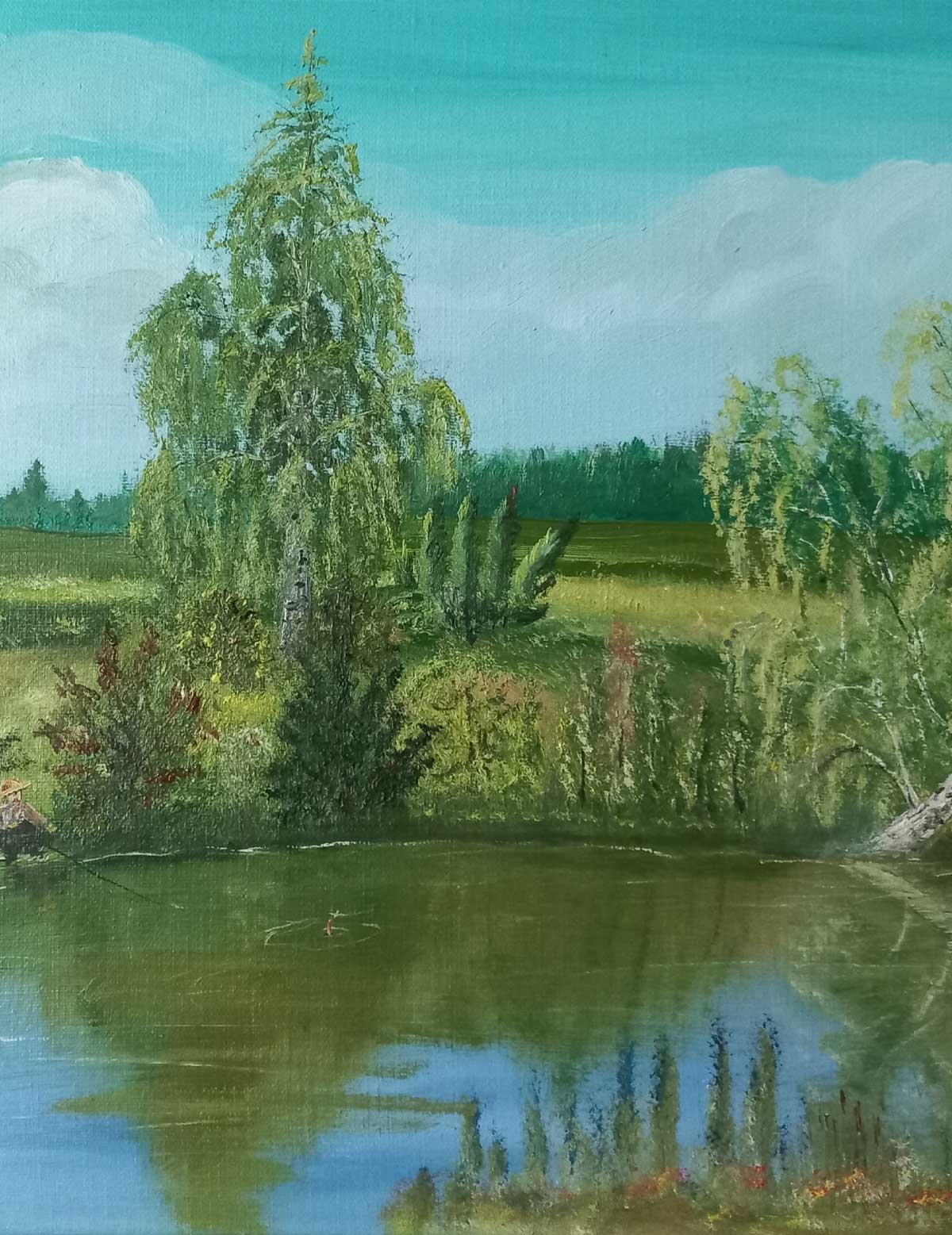 Pond in Malaya Derevichka village
