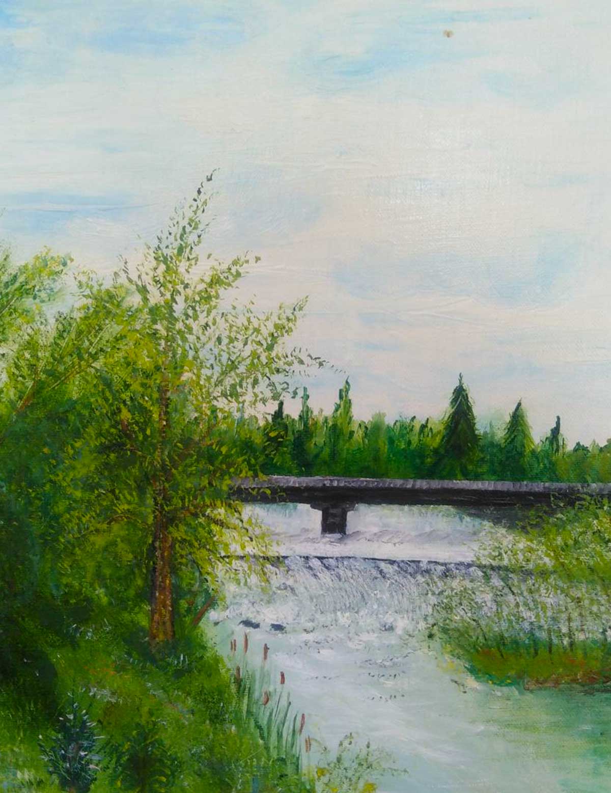 Waterfall on the Sluch River